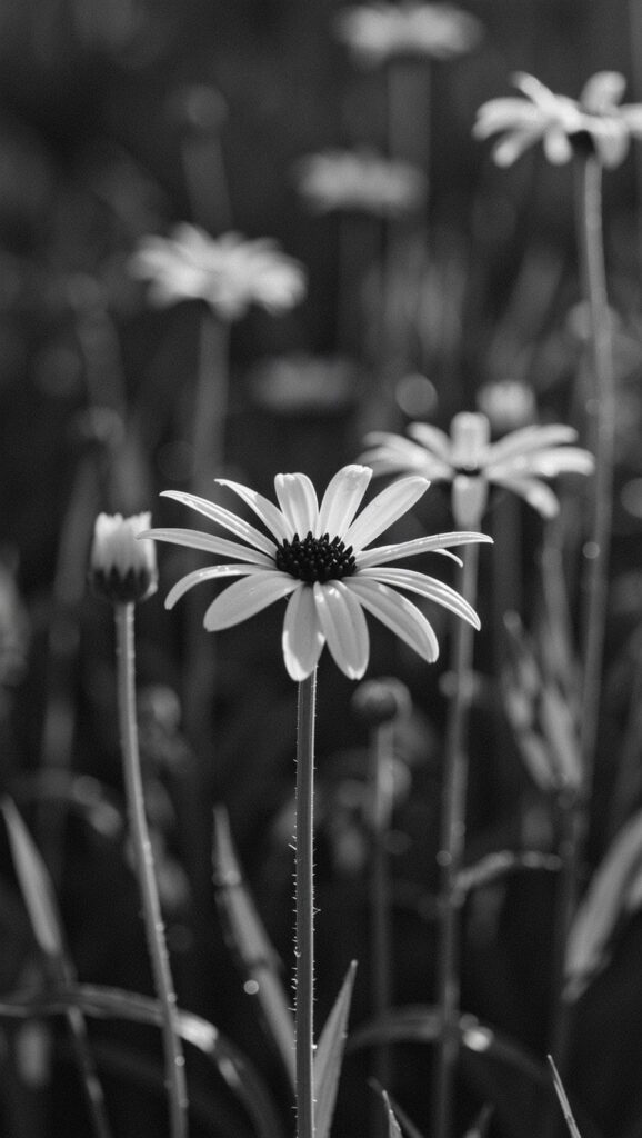 어둠과 빛으로 그려낸 꽃의 서사
