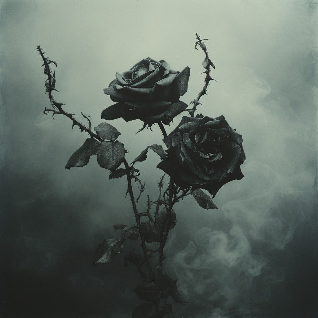 어둠과 빛으로 그려낸 꽃의 서사